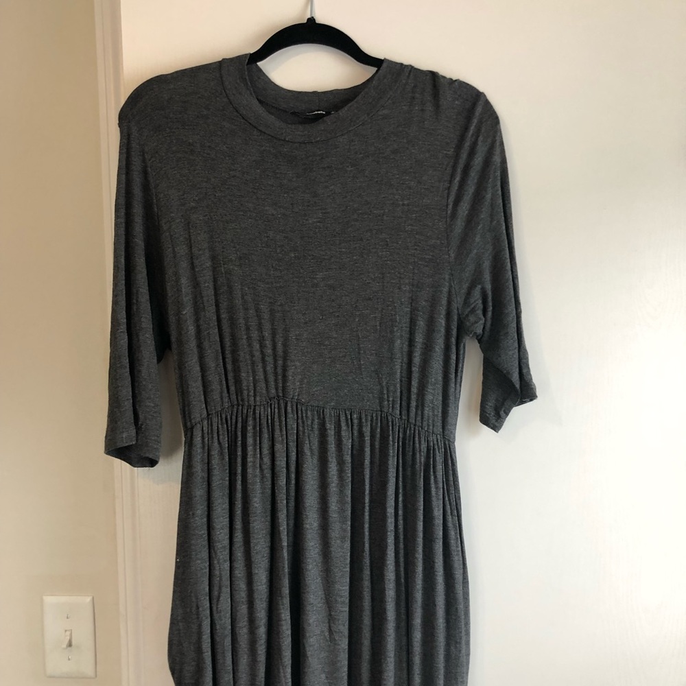 Jersey Knit Maxi Dress with Sleeves & Pockets!